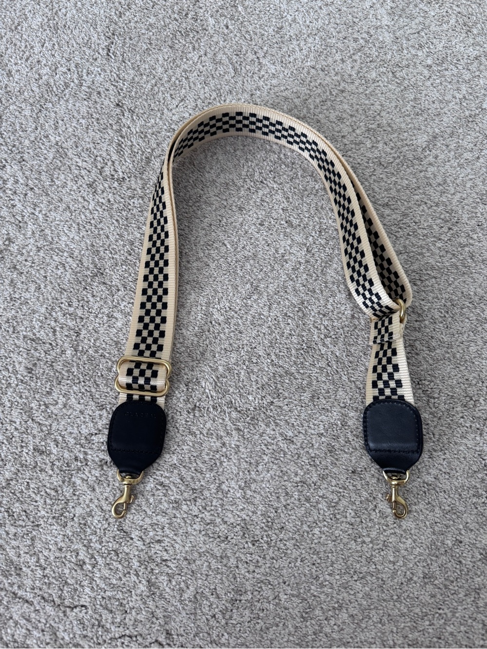 Clare V. Adjustable Checker Bag Purse Strap